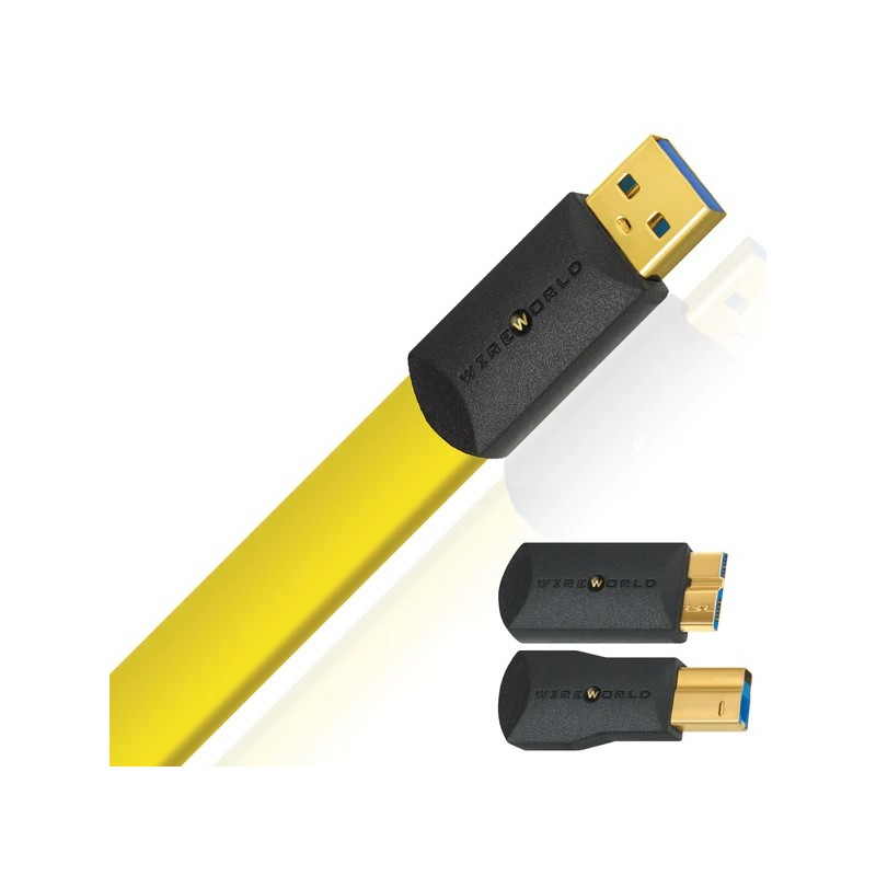 WireWorld Chroma 8 USB 3.0 A-B Flat Cable 0.6m – изображение 1