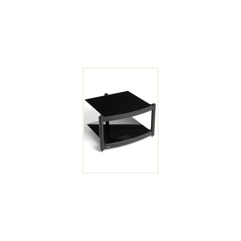 Atacama Equinox 2 Shelf Base Module Hi-Fi Black Piano Black Glass – изображение 1