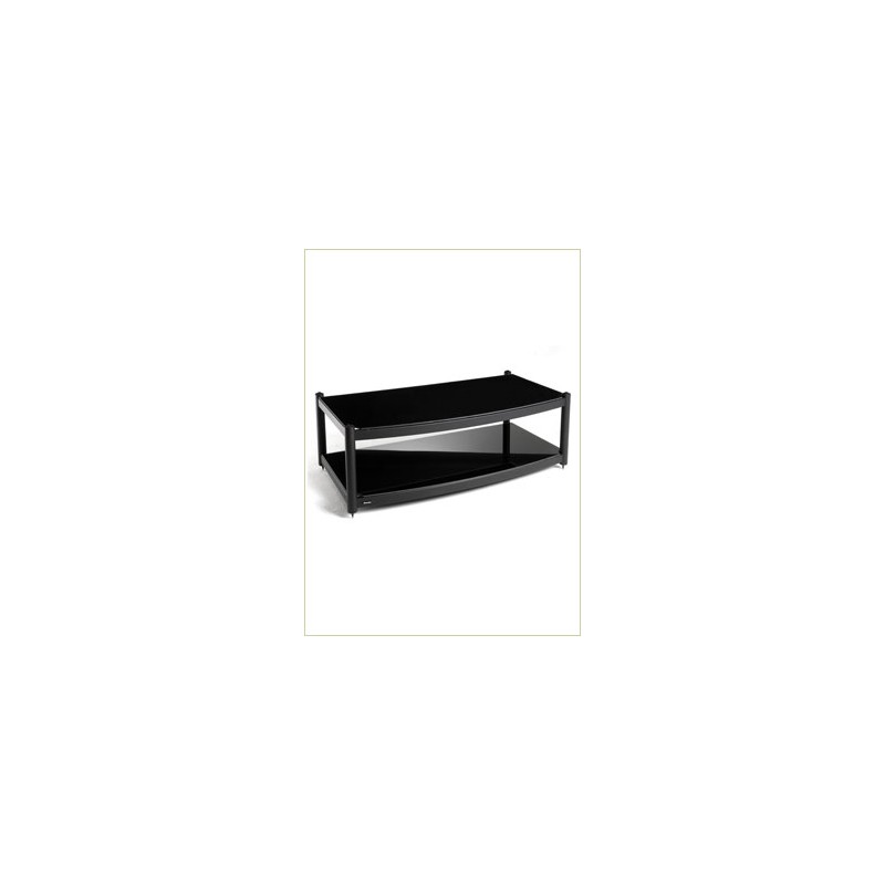 Atacama Equinox 2 Shelf Base Module AV Black Piano Black Glass – изображение 1