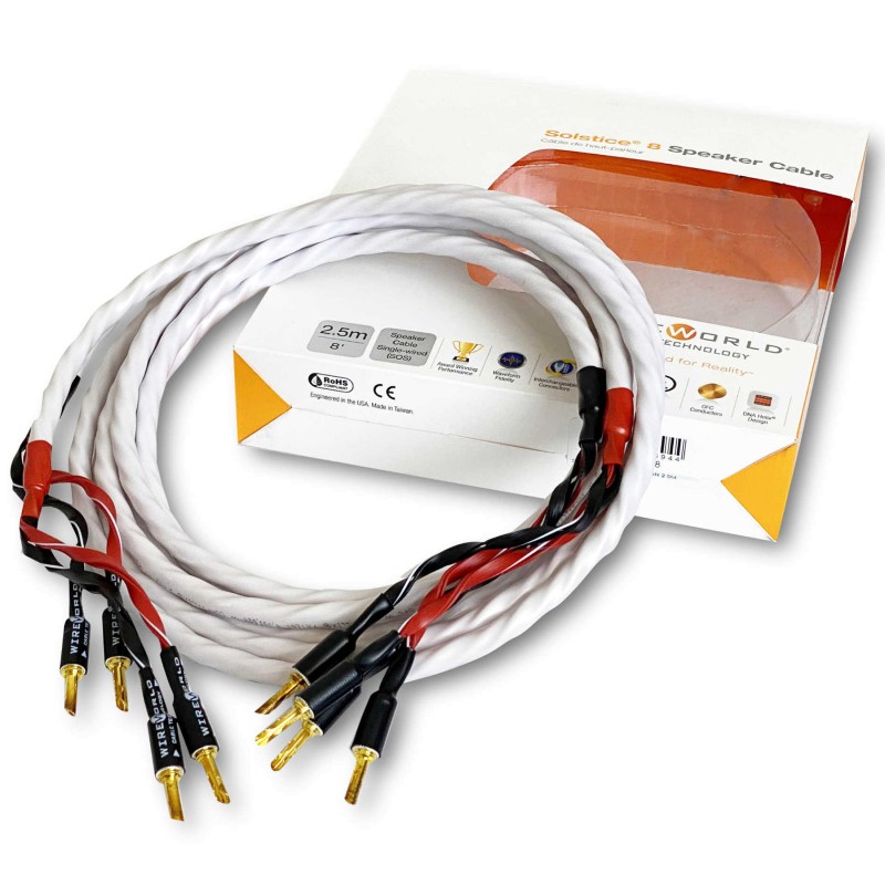WireWorld Solstice 8 Speaker Cable Pair (BAN-BAN) 2.5m – изображение 1