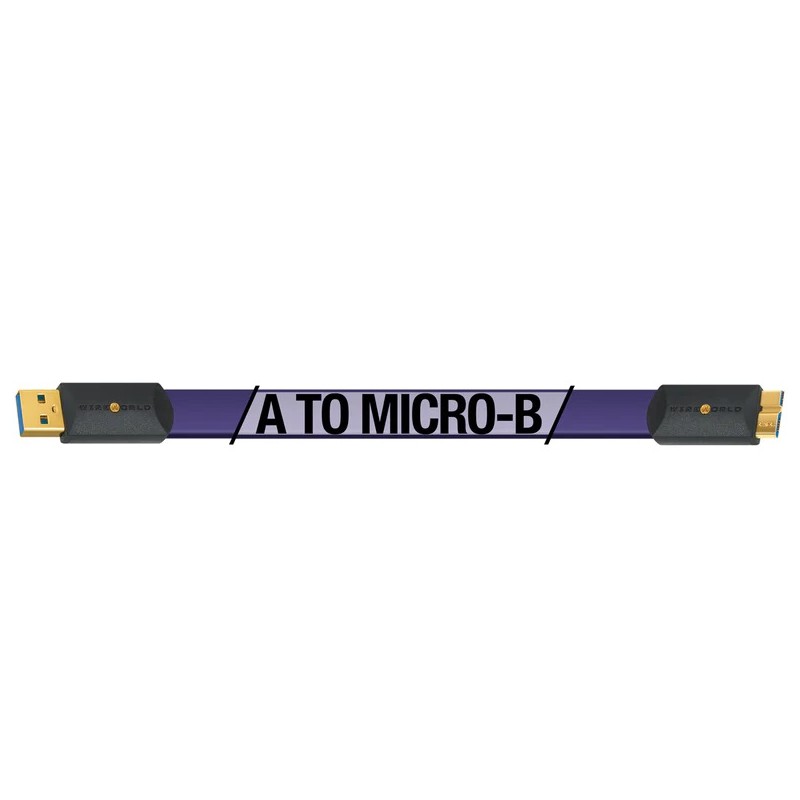 WireWorld Ultraviolet 8 USB 3.0 (A to Micro B) Flat Cable 0.6m купить ...