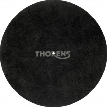 Leather turntable mat Black